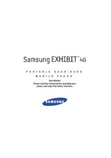Samsung Galaxy Exhibit manual. Tablet Instructions.
